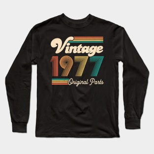 Retro Vintage 1977 Limited Edition 45th Birthday 45 Years Old Gift For Men Women Long Sleeve T-Shirt
